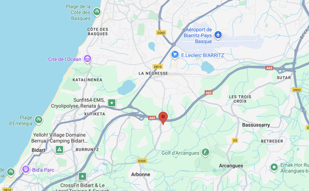Image visuelle de la localisation du  salon Enea Head spa sur maps 